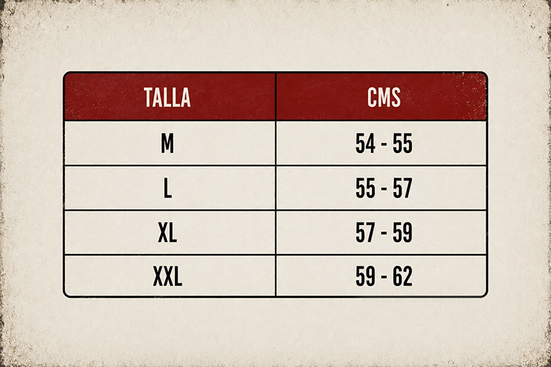 Tabla de tallas para Botines Royal Bratt