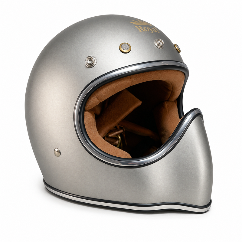 CASCO PARA MOTO Royal M-140 GRIS MATE