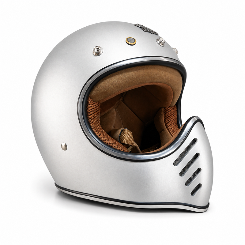 CASCO PARA MOTO / ROYAL H-01 / PLATA / MATE