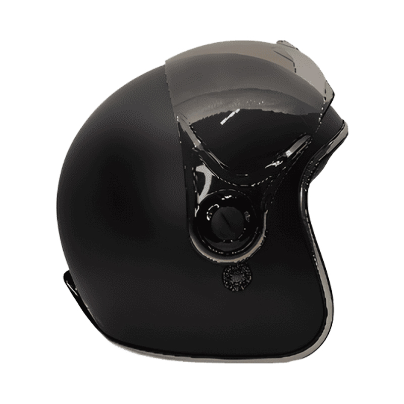 CASCO PARA MOTO - ROYAL M-20K / NEGRO / MATE - Imagen 2