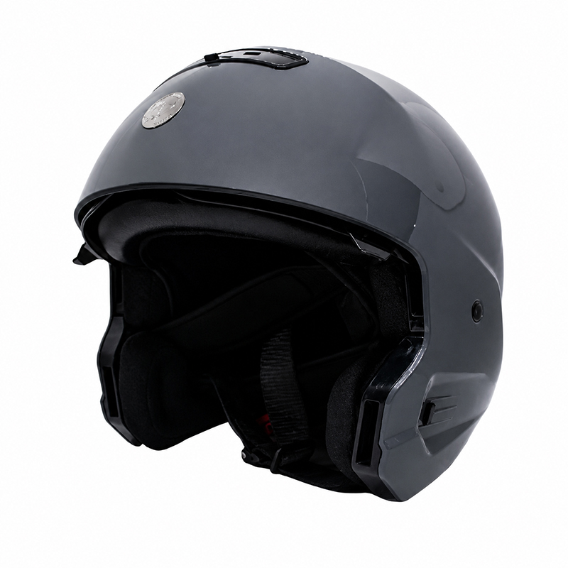CASCO PARA MOTO – ITACA – SPA / CEMENTO / BRILLO - Imagen 2